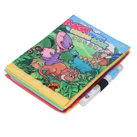 Gjenbrukbar Vann Doodle Bok Tegneserie Dinosaur Pedagogisk Maleleke for Barn