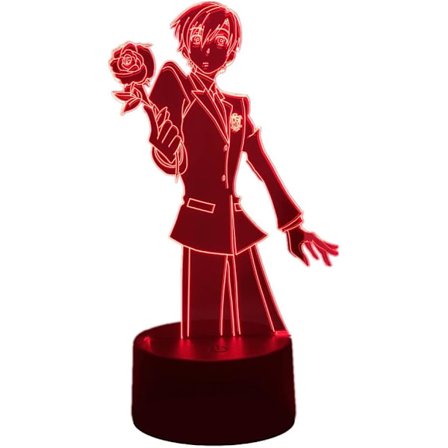 3D Lampe Anime Led Illusion Lys Manga Ouran High School Host Club Tamaki Suoh Figur Bedroom Dekoration USB Natlampe Børnefødselsdag Julegaver