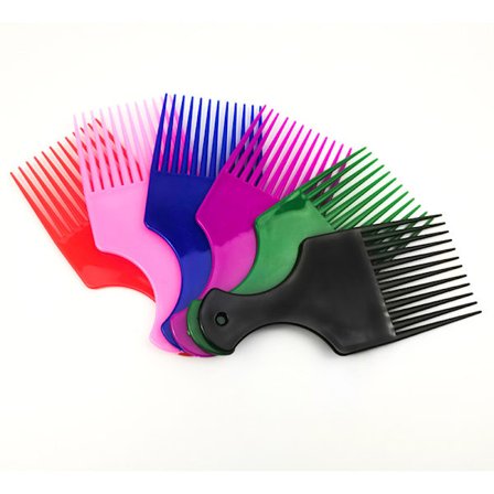 6 st breda platta hårkammar skägg frisör reda ut peruk kammar P