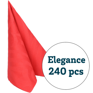 SERVIETT ELEGANCE RØD 40X40