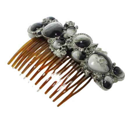 Chanel Vintage, Pre-owned Metal chanel-jewelry Zwart, Dames, Maat:ONE Size