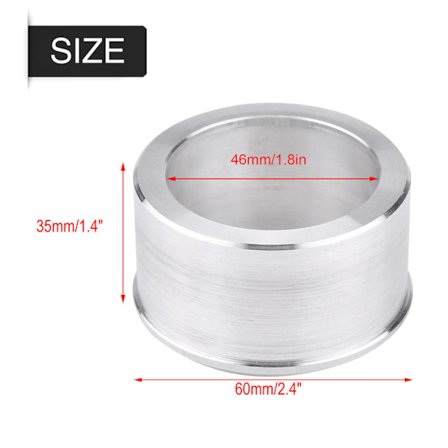 60 mm - 51 mm alumiininen motocross-moottoripyörän pakoputken adapteri supistin äänenvaimennin