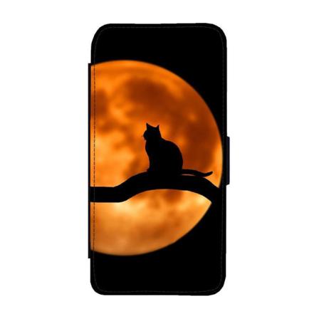 Katt I Månen Iphone 14 Pro Max Plånboksfodral Multifärg