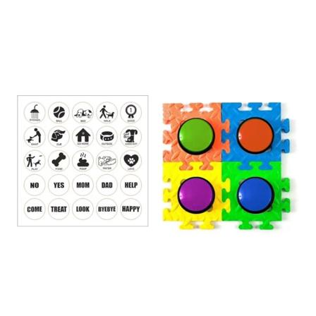 Puhuvat painikkeet koirille nityspainike Juhlameluntekij t Lahja lemmikille