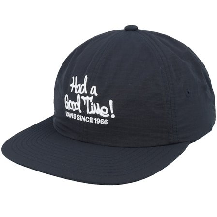 Vans - Had A Good Day Jockey Black Strapback Snapback Black Cap - @ Hatstore