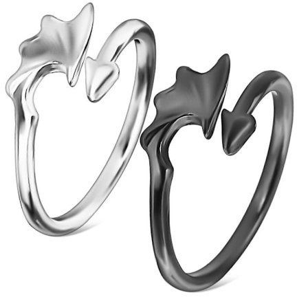 2 st Parringar Ängelring Djävulsring Justerbara Ringar Par Matchande Ringar Löftesringar Öppna Ringar