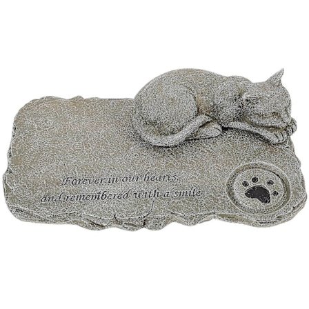 Katt Minnessten Katt Hyllningsstaty Katt Går Bort Gåva Husdjurs Minnessten