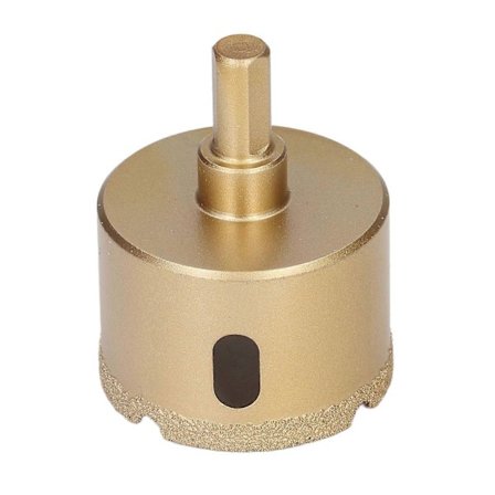 Diamant Hulsav Kulstofstål Flisehul Åbner Bor til Porcelæn Glas Trekantet Skaft 50mm