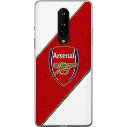 Kompatibelt Mobilskal till OnePlus OnePlus 8 Moschino Toy teddybjörn med enkel tecknad design, brun björn med vit tröja och tydlig logotyp på svar