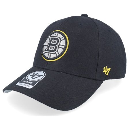 47 Brand - NHL Nero adjustable Cappellino - Boston Bruins NHL Metallic '47 Mvp Black Adjustable @ Hatstore