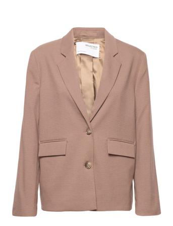 Slfdira Ls Blazer W Pink Selected Femme