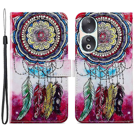 For Honor 90 Wallet Etui Trykt Mønster PU Læder Flip Stand Cover