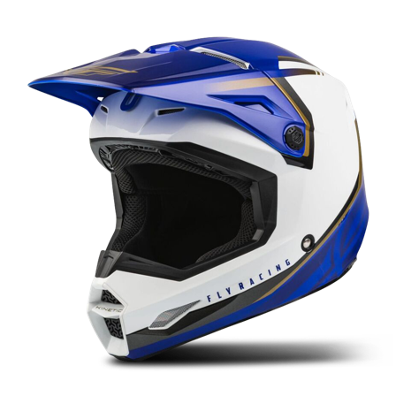 Crosshjelm FLY Racing Kinetic Blå XL