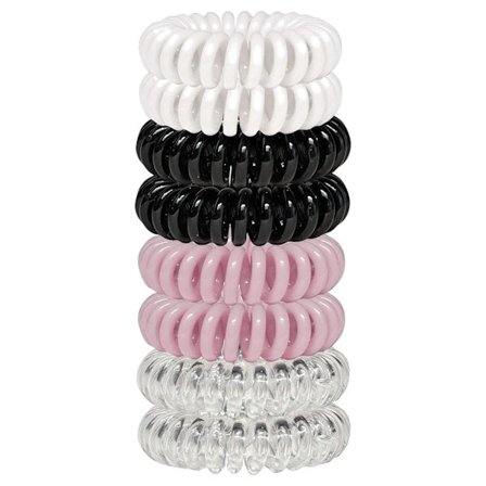 Spiralhårbånd, Spiral Hårbånd, Telefonkabel Hårbånd, Hestehale Spiraler Ingen Mærker - 8 stk, Brun