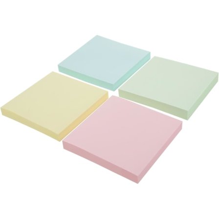 4 st 400-pack Färgglada Självhäftande Notislappar, Användbara Memolappar, Kontorsnotislappar, Skolmaterial Papper