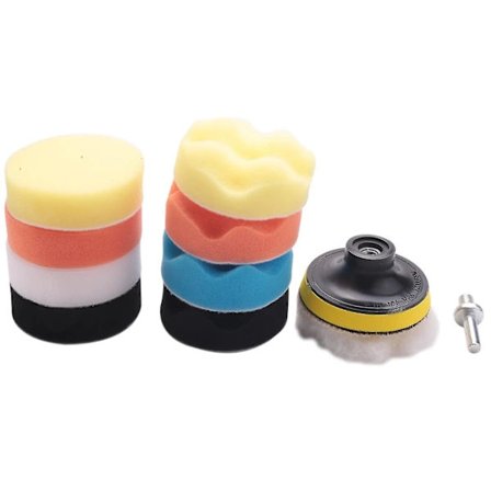 10 st/set Bilpoleringsdynor Set Fordonsrengöring Tvättsvamp Hjul