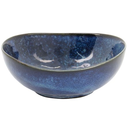 Tokyo design studio Cobalt Blue oval skål, 14 cm