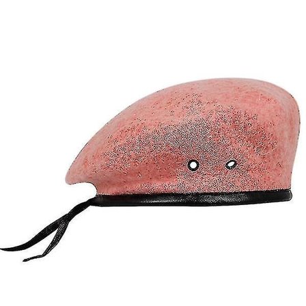 Ny Mode Uldblød Beret Militær Hat Udendørs Sport Hold Varmen Pink