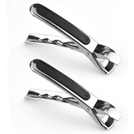 2 kpl Lautasenpidike Ruostumaton teräs Astia Lautas Klipsi Pihdit Air Fryer Pannut Pidike Kuumuutta Kestävä Lautanen