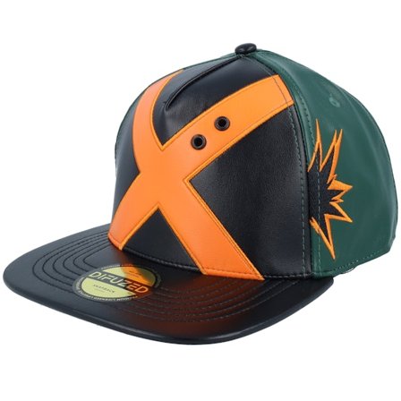 Difuzed - Black - snapback - Cap - My Hero Academia Novelty Black/Green Snapback - Hatstore