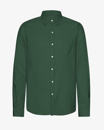 Organic Flannel Shirt - Emerald Green