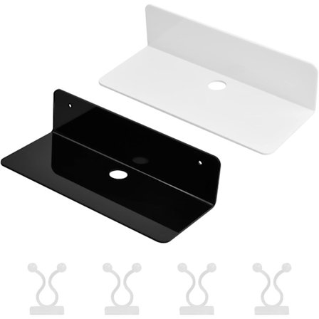 Seinähyllyt, 2 kpl, itseliimautuva akryylineste W - Perfet