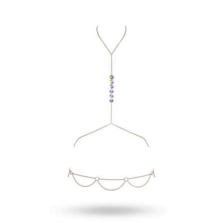 Cottelli Collection: Body Chain Gold - Vuxen.dk: Lingeri & undertøj