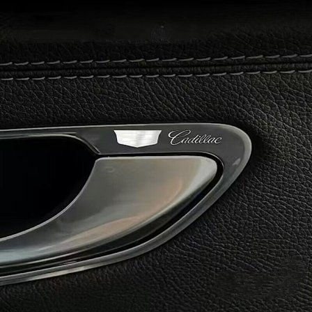 4 stk bil metal bil logo dekorative klistermærker dørhåndtag spejle rat krop interiør vindue klistermærker