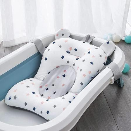 Universal vastasyntyneen baby kylpyverkko Säädettävä liukumaton kylpyammetuki Taitettava suihkukylpyistuin