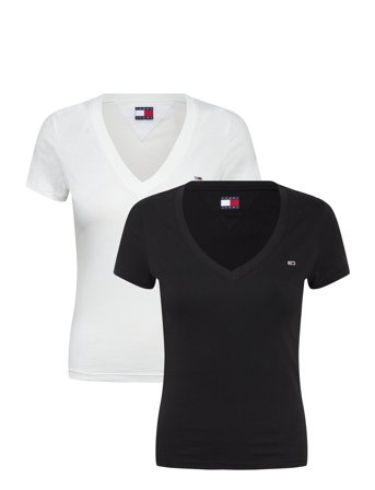 Tjw 2Pack V-Neck Tee Black Tommy Jeans