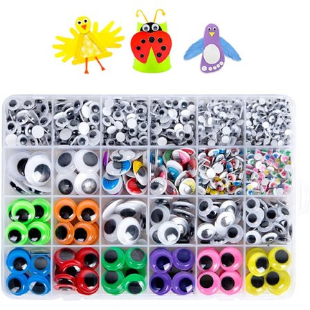 1680 stk Googly Wiggle Eyes Selvklistrende, for Craft Sticker Eyes