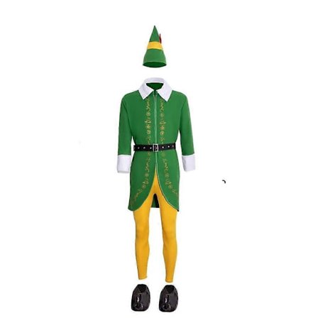 Elf Kostume til Mænd Kvinder - Voksne Elf Kostume Komplet Sæt Halloween Jul Cosplay Outfits XS-3XL