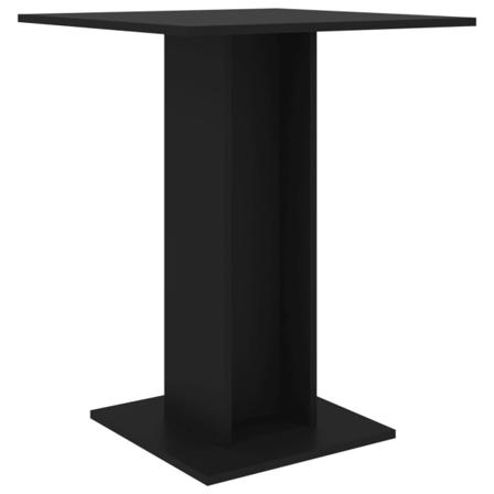 Vidaxl Bistrobord Svart 60x60x75 Cm Konstruerat Trä Svart