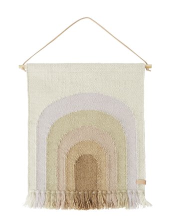 Follow The Rainbow Mini Wall Rug Patterned OYOY MINI