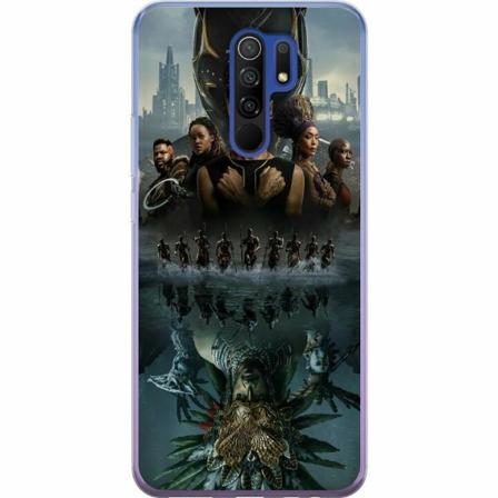 Xiaomi Redmi 9 Genomskinligt Skal Wakanda Forever : Black Pant