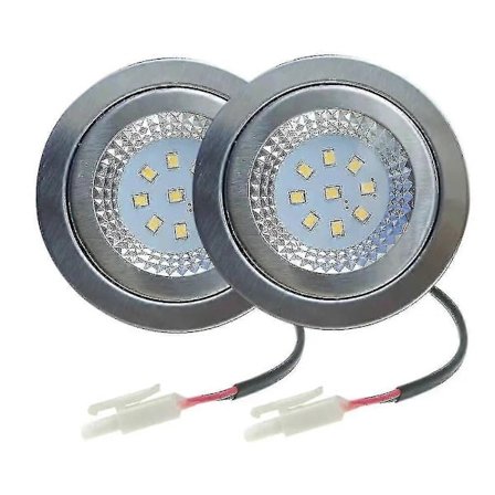 2-pak Emhætte LED Spot 15W 12V DC Komfur Emfangslampe til erstatning af 20W halogenpære