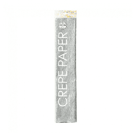 Crepepapir 50x250 cm sølv