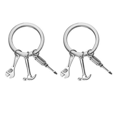 2st Miniverktyg Designnyckelringar Meningsfull Nyckelhållare Unik Nyckelring Nyckeldekoration Farsdagspresent för Män Manlig IC