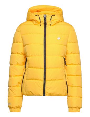 Hooded Spirit Sports Puffer Yellow Superdry