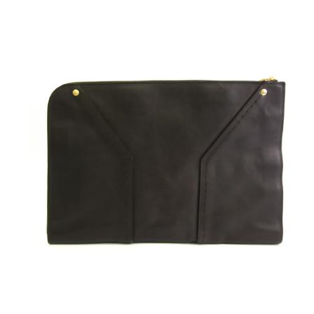 Saint Laurent Vintage, Pre-owned Clutch bag Bruin, unisex, Maat:ONE Size,leer