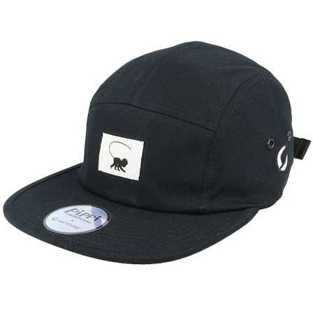 Pippi Longstocking - Zwart 5panel Cap - Mr Nilsson Silhouette Black 5-Panel @ Hatstore