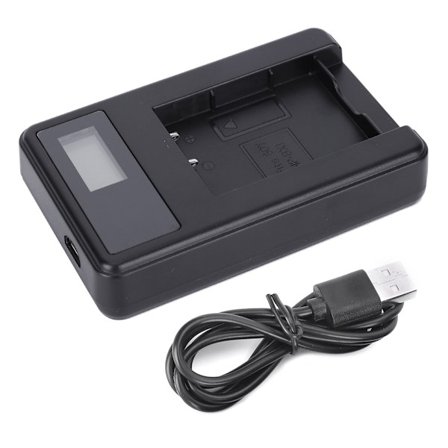 SEIVI Kamera Batteri Enkelt Slot Oplader med LCD Display til Sony Digitalkamera NP BX1