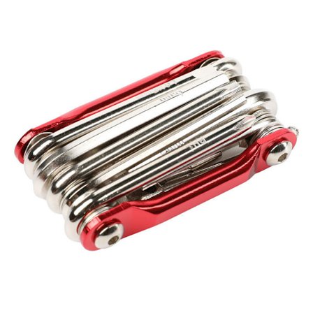 11 i 1 Multifunktionelt Cykel Reparationsværktøj, Mini Cykel Multiværktøjssæt, Foldbar