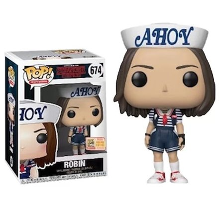 Stranger Things Säsong 4 Robin Funko Pop Vinyl Figur, Samlarleksak
