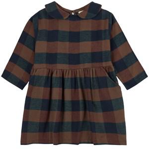 My Little Cozmo Julia Plaid Dress Brown - Dresses - 12 years - Brown - Mädchen