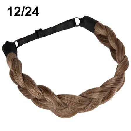 Syntetisk pannebånd 3 tråder fletter hår 12/24 12/24 12/24 12/24