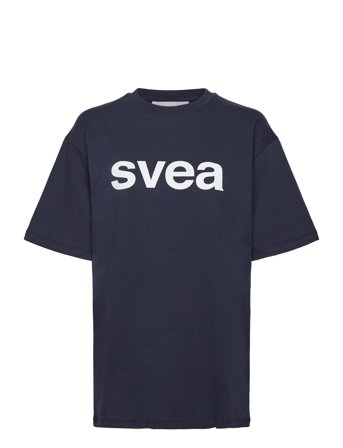 Smaustin Boxy Logo Ss T-Shirt Navy Svea