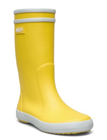 Ai Lolly Pop 2 Jaune/Blanc Shoes Rubberboots High Rubberboots Unlined Rubberboots Gul Aigle*Betinget Tilbud