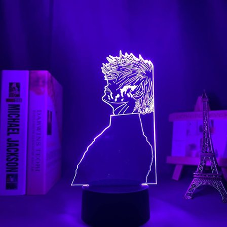 Anime Tokyo Ghoul 3d-lampa Juuzou Suzuya för sovrumsdekor nattlampa cool födelsedagspresent Tokyo Ghoul LED-nattlampa JuuzouF