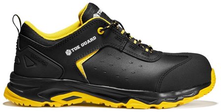 Toe Guard Wild Low Sikkerhedssko sort/gul, S3, glasfiberhætte 36, Sko